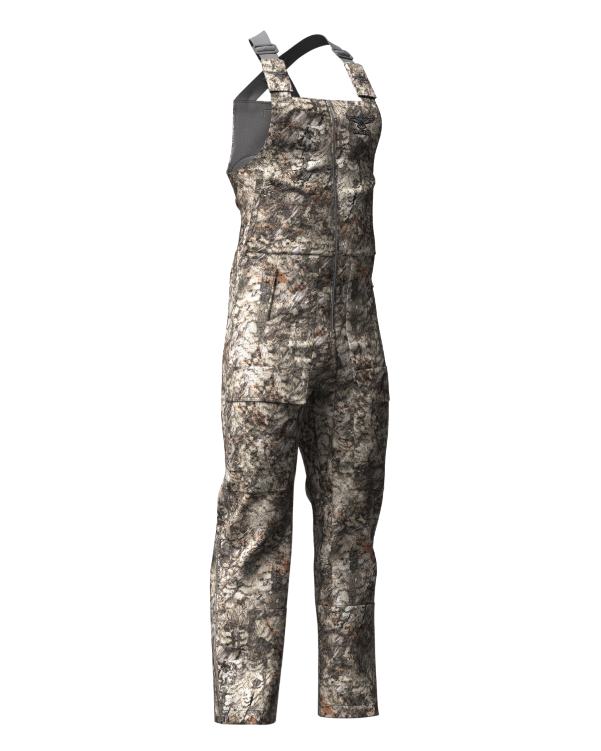 ASIO Gear Heavyweight Bib in RAPTOR Camo – Extreme cold weather hunting bib built for treestand performance