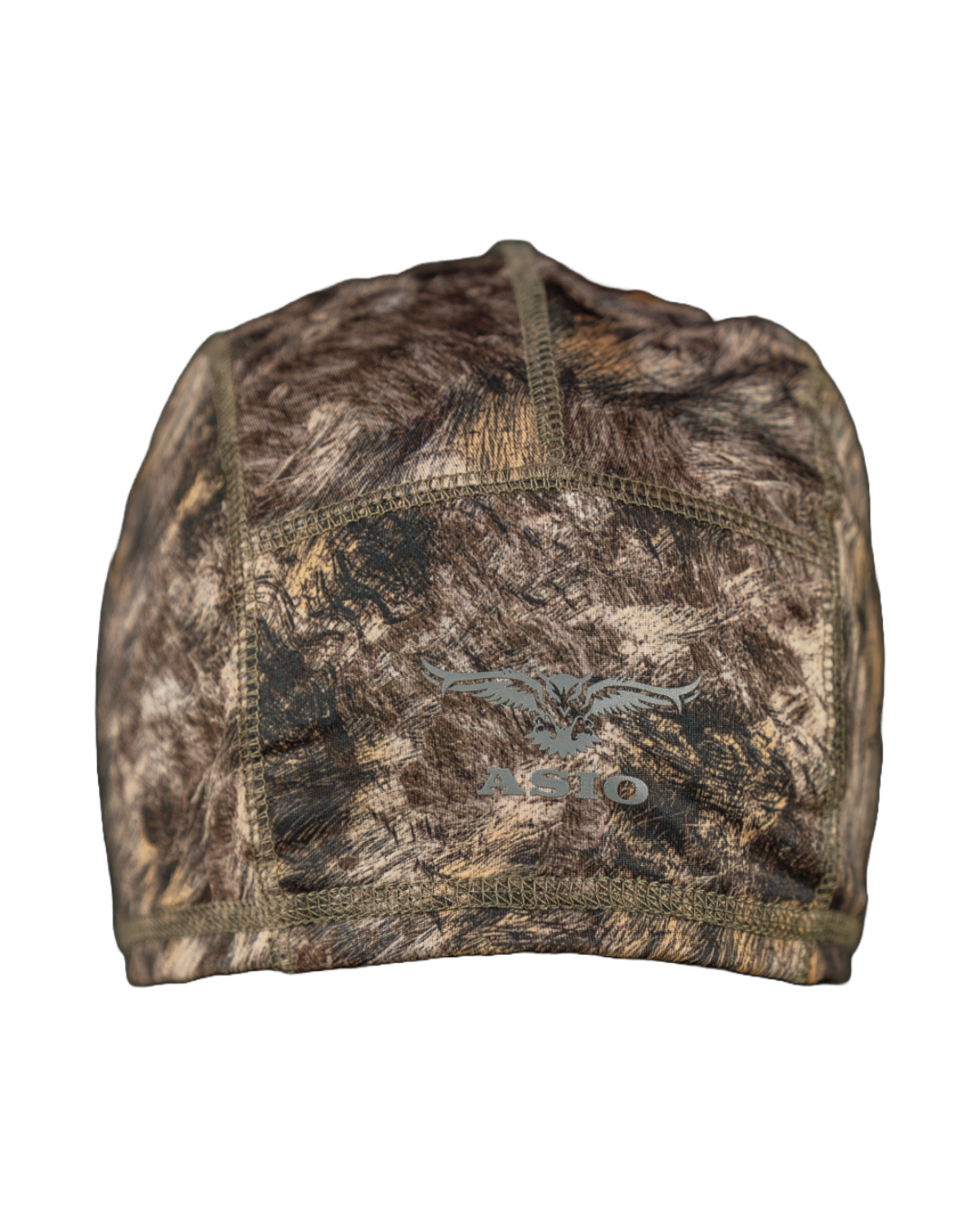 ASIO Gear lightweight stretch fleece beanie in RAPX camo – ultra-quiet early season hunting cap with moisture-wicking performance and form-fitting design for comfort and concealment in warm to mild weather bowhunting conditions.