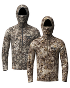 ASIO Gear Early Season Lightweight Hoodie – breathable camo hunting top for bowhunters in warm weather.