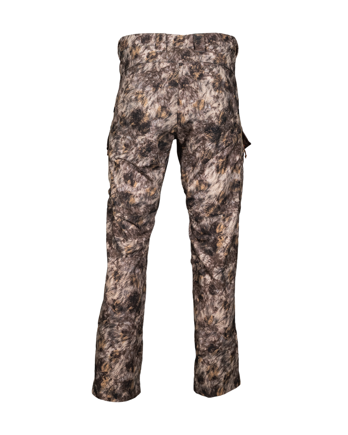 ASIO Gear lightweight early season breathable hunting pant in RAPX camo for treestand and bowhunting concealment showing the back of the pant
