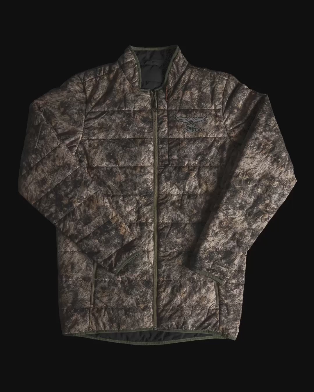asio gear insulated bow hunting puffy jacket video packing into pouch for whitetail deer hunting